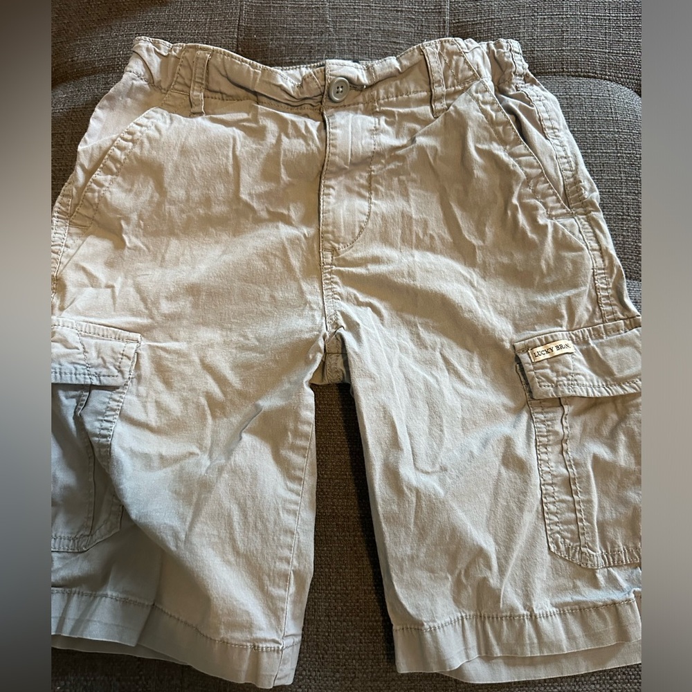 Boys Lucky Brand gray cargo shorts sz. 10/12